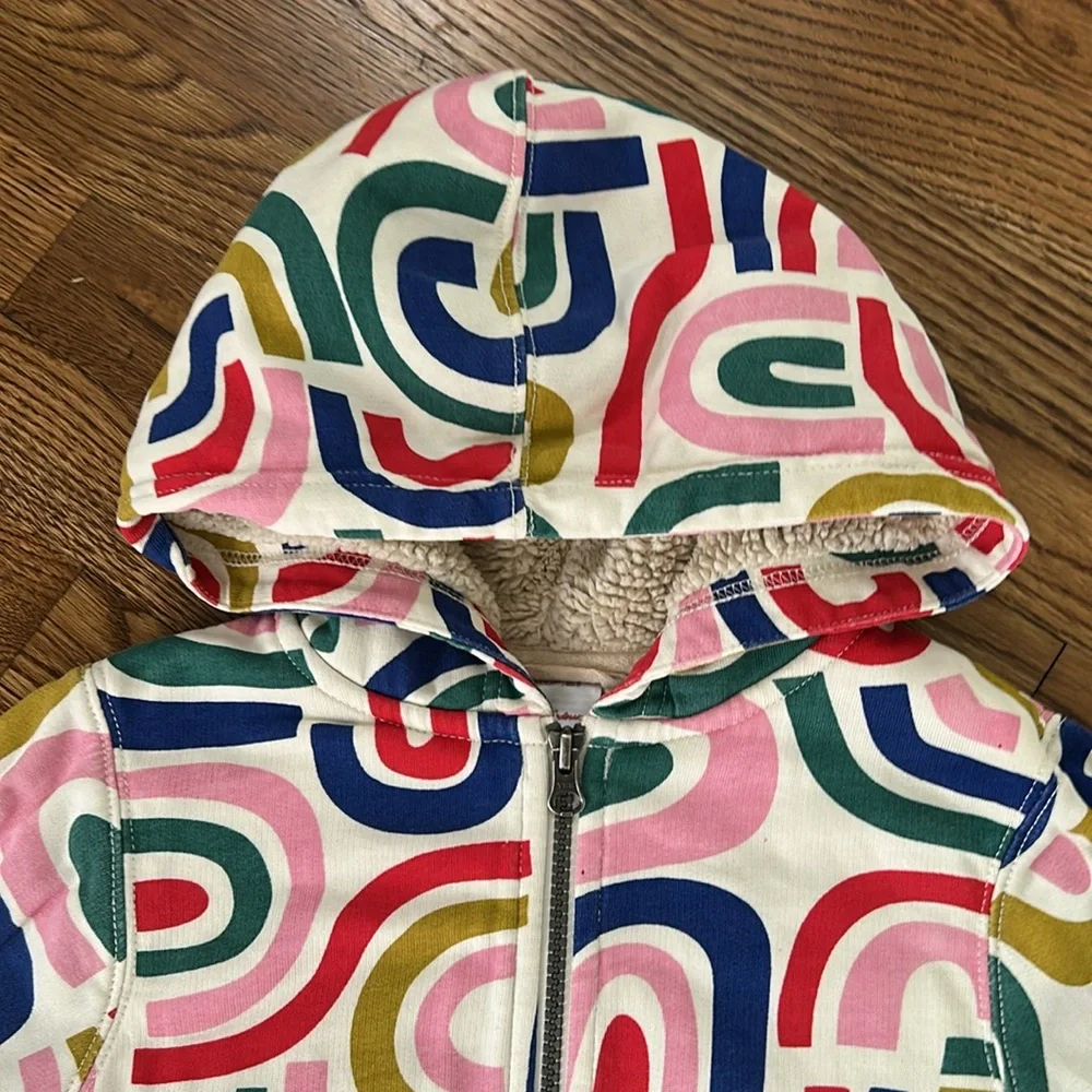 Hanna Andersson Rainbow Sherpa Hoodie - Picture 2 of 10